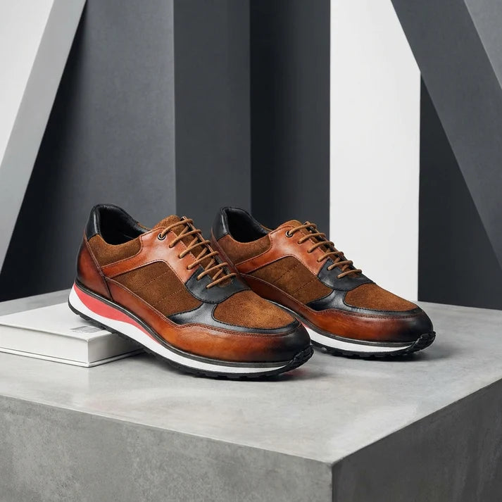 Sneaker Uomo in Pelle Elegante Vestibilità Classica - Vesarelli