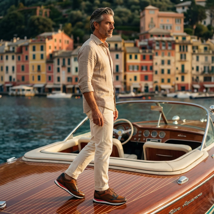 Luca | Eleganti Sneaker da Uomo in Pelle di Alta Qualità, Comode e Versatili per Ogni Occasione 3