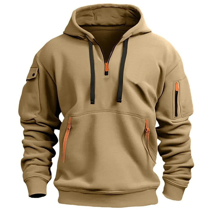 Luca | Felpa con Cappuccio Uomo – Comfort, Versatile & Mezza Zip 5