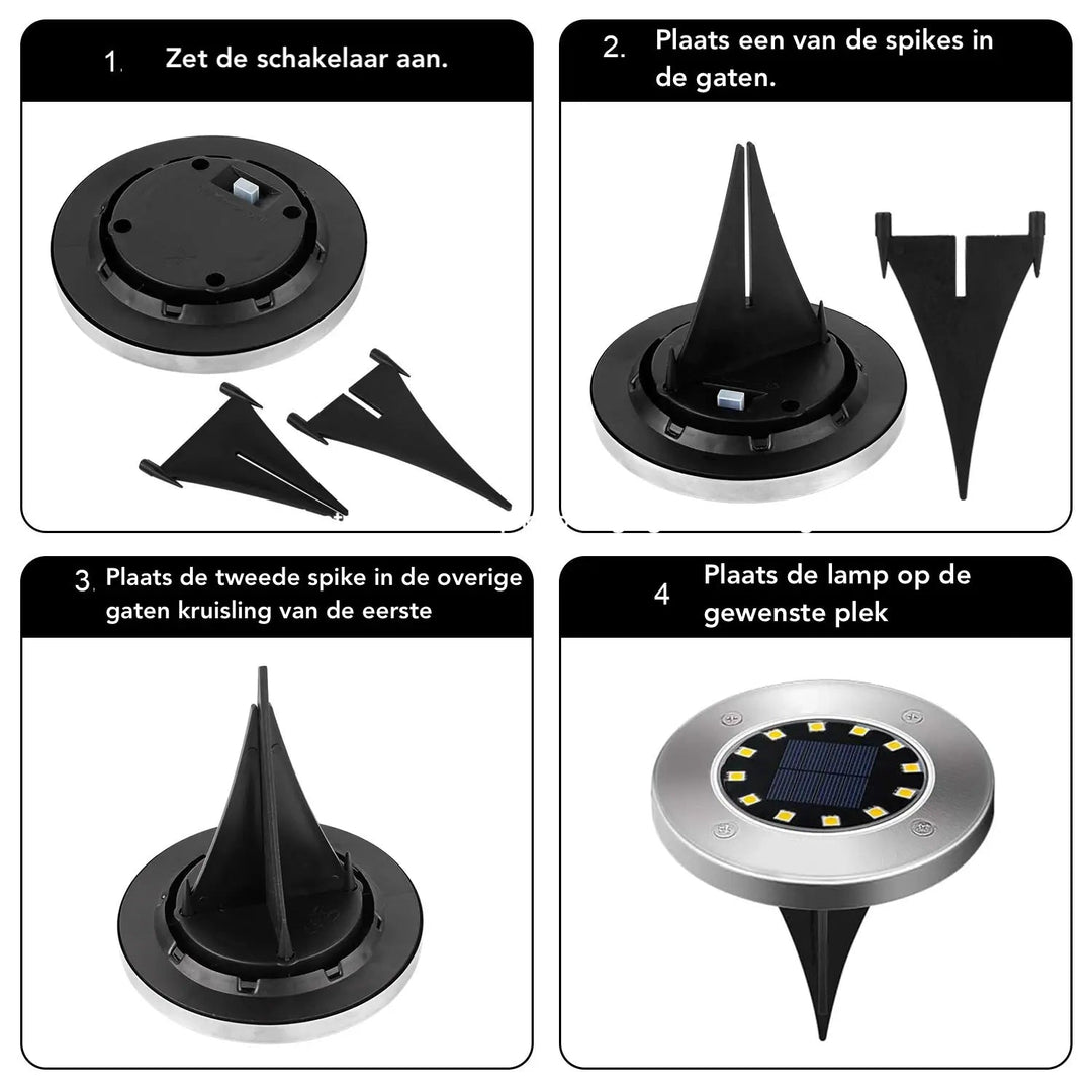 Luci da giardino a LED ad energia solare con sensore crepuscolare: resistenti alle intemperie e a basso consumo energetico per aree esterne 5