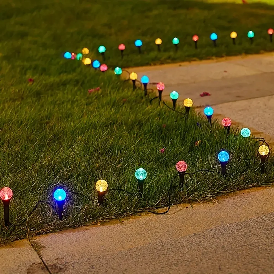 Luci Solari Giardino LED Resistenti Intemperie Modalità Calda - Vesarelli