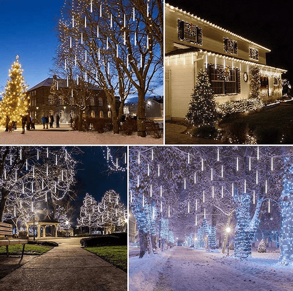 LumiDrop – Luci a pioggia di meteoriti a LED impermeabili per esposizioni esterne 4