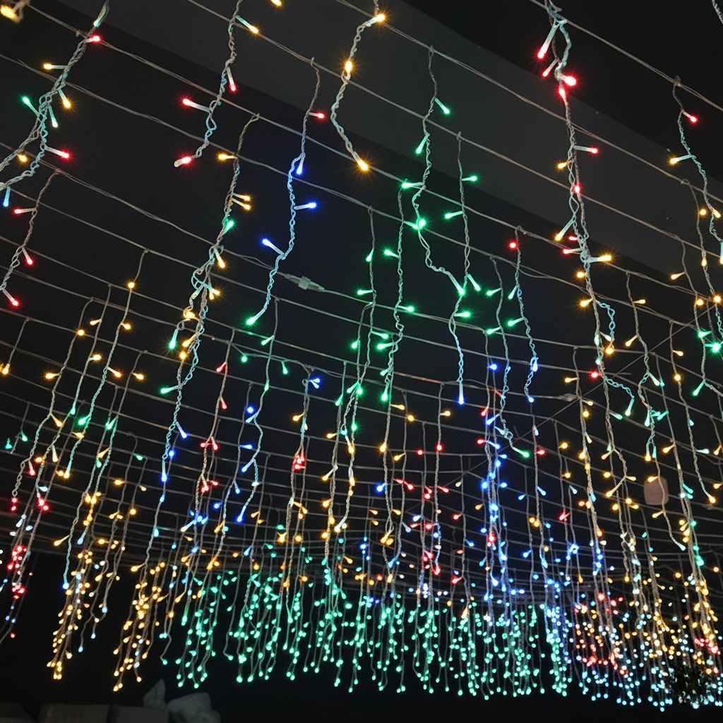 LuminaCascade | Splendide luci a forma di ghiacciolo per feste da esterno impermeabili 3