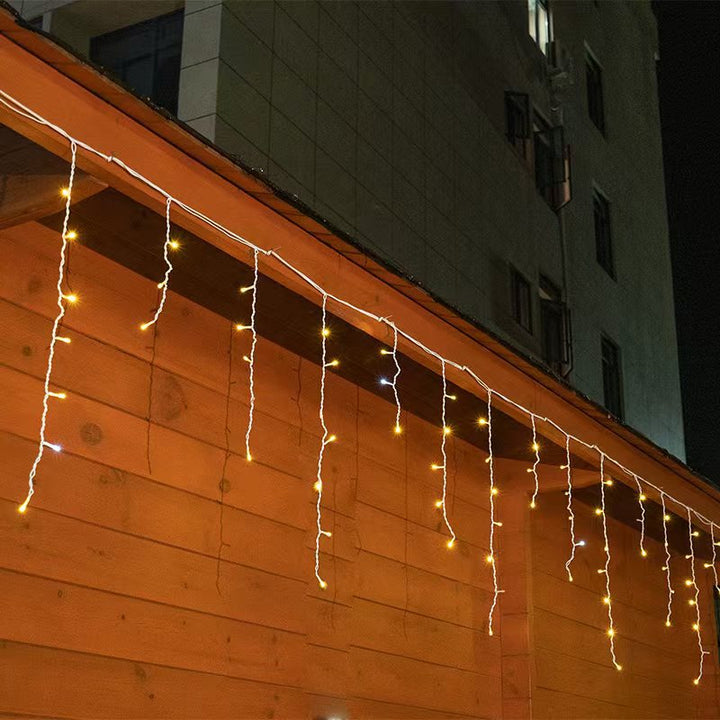LuminaCascade | Splendide luci a forma di ghiacciolo per feste da esterno impermeabili 5