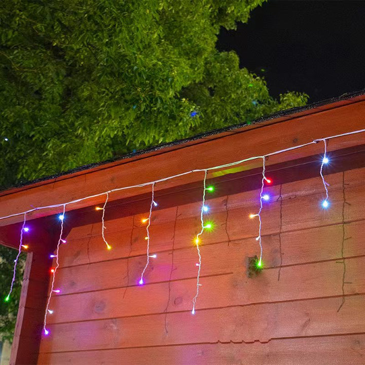 LuminaCascade | Splendide luci a forma di ghiacciolo per feste da esterno impermeabili 6