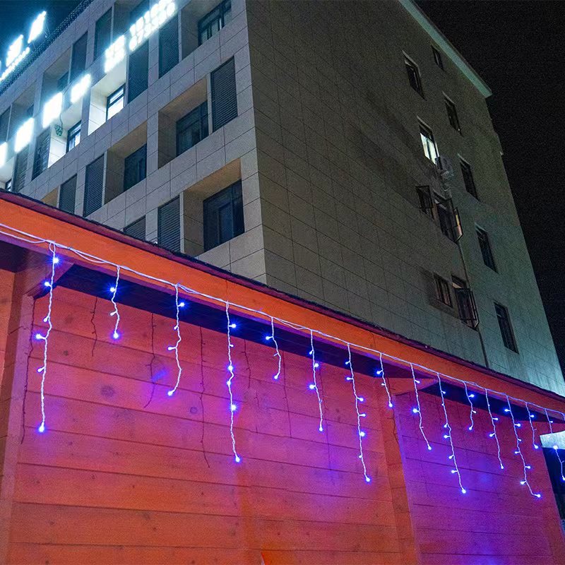 LuminaCascade | Splendide luci a forma di ghiacciolo per feste da esterno impermeabili 7