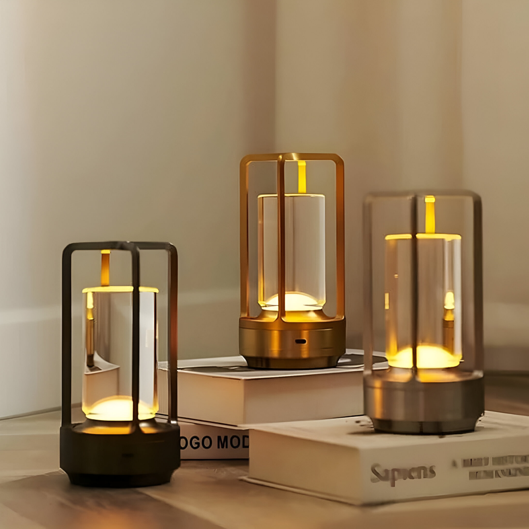 LuminaGlow | Lampada da tavolo portatile dimmerabile per l'illuminazione di camere da letto e uffici 5