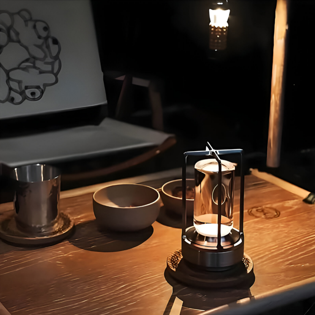 LuminaGlow | Lampada da tavolo portatile dimmerabile per l'illuminazione di camere da letto e uffici 6