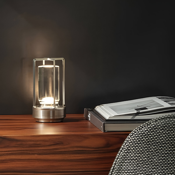 LuminaGlow | Lampada da tavolo portatile dimmerabile per l'illuminazione di camere da letto e uffici 7