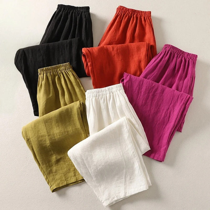 Luna | Eleganti Pantaloni Donna a Gamba Larga per Comfort e Stile 5