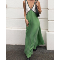 Abito Lungo Donna Tessuto Leggero Svolazzante Elegante