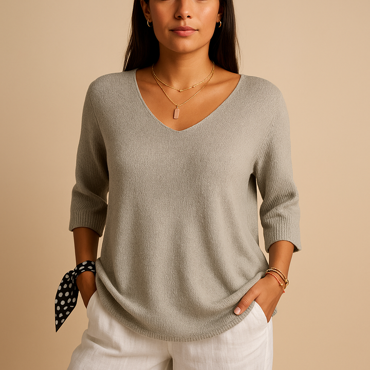 Lussuoso top ampio con vestibilità moderna per donna | Evelien 2