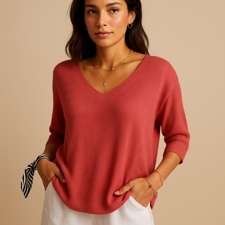 Lussuoso top ampio con vestibilità moderna per donna | Evelien 3