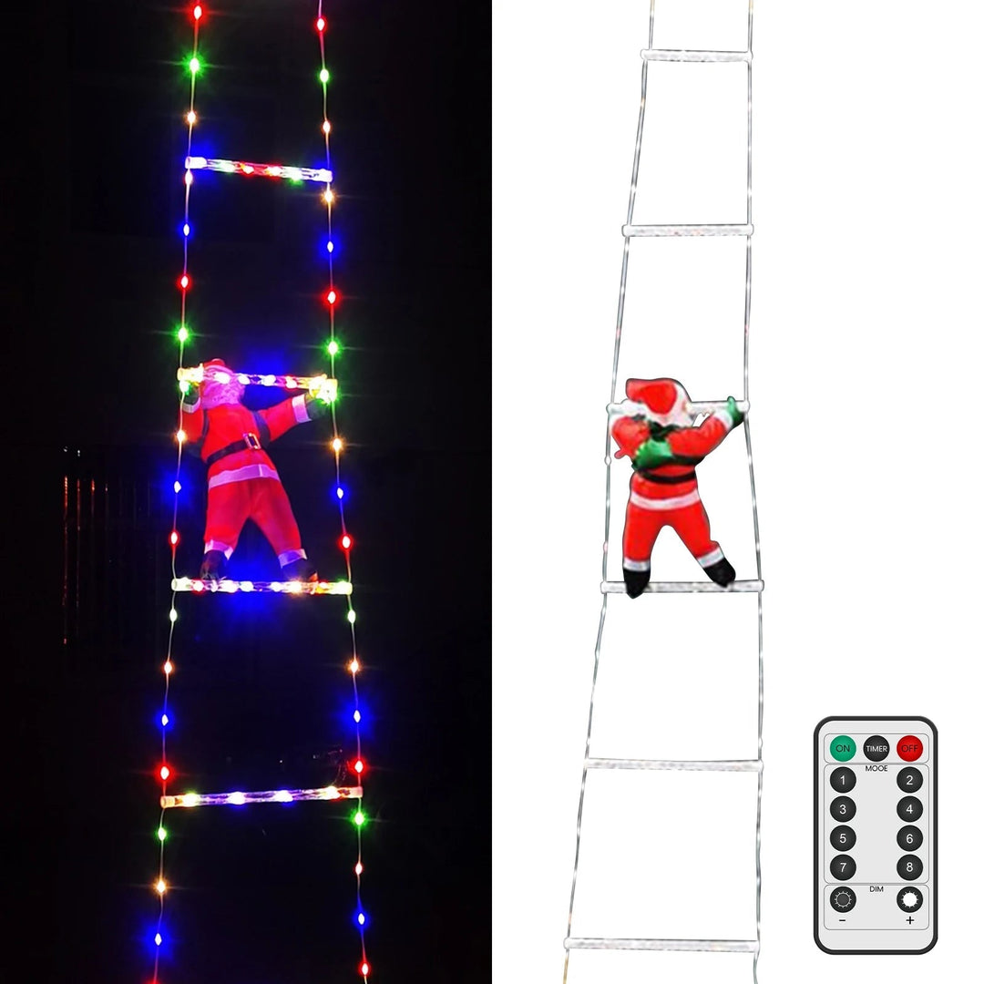 Decorazione Natalizia Scala Babbo Natale Casa e Ufficio - Vesarelli