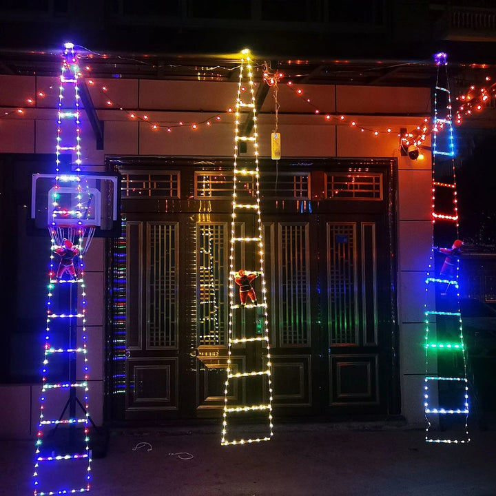 LuxeKlim | Decorazione di alta qualità a forma di scala di Babbo Natale per la casa o l'ufficio 1