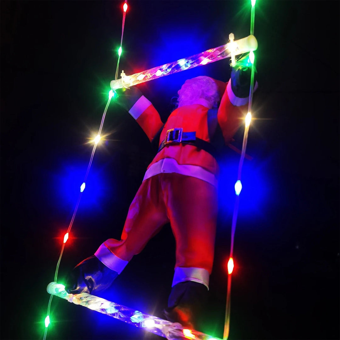 LuxeKlim | Decorazione di alta qualità a forma di scala di Babbo Natale per la casa o l'ufficio 2