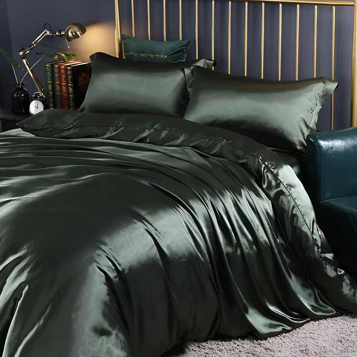 Copripiumino Unisex in Raso Morbido Effetto Seta
