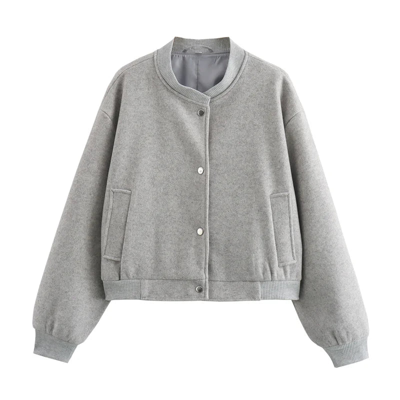Giacca Bomber Donna Leggera Corto Casual