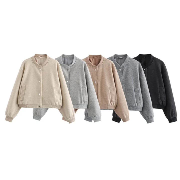 Giacca Bomber Donna Leggera Corto Casual
