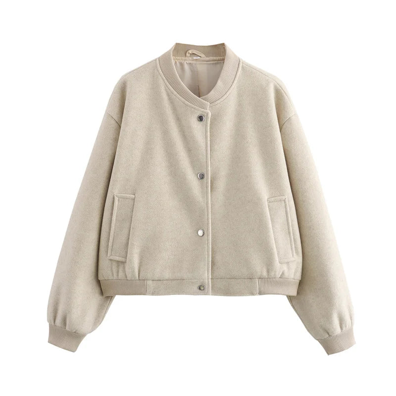 Giacca Bomber Donna Leggera Corto Casual