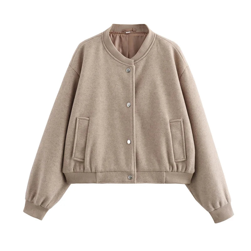 Giacca Bomber Donna Leggera Corto Casual