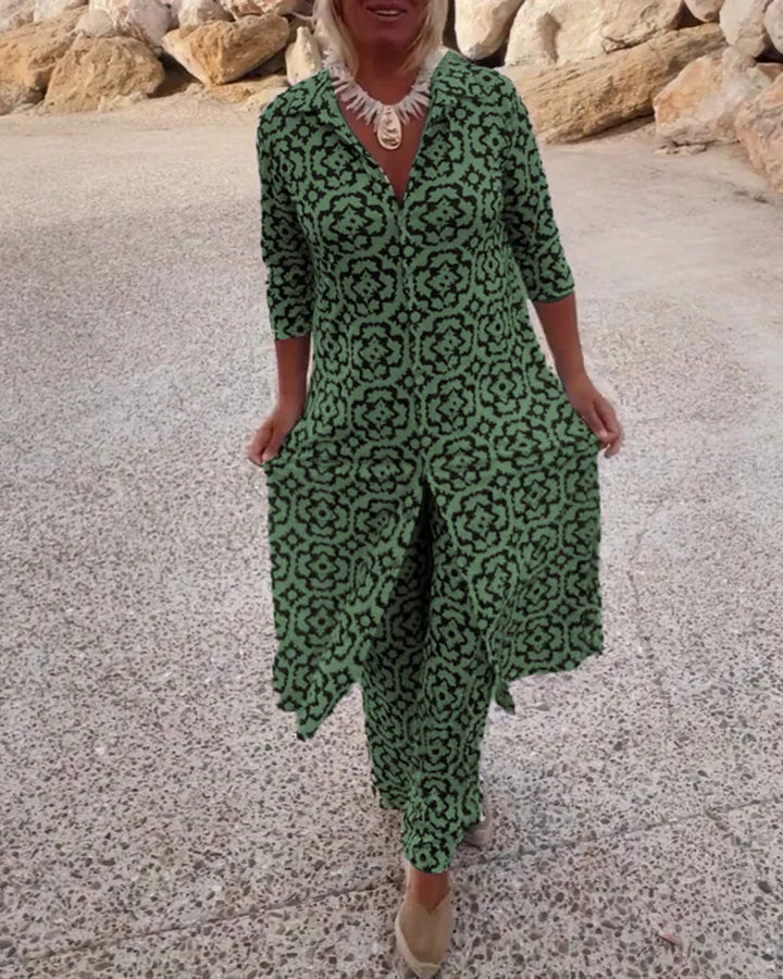 Completo Donna Due Pezzi con Chiusura a Bottoni Elegante