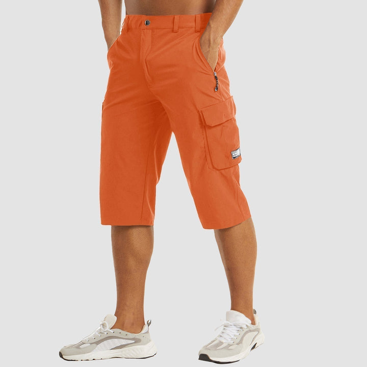 Pantaloncini Cargo Uomo Tessuto Leggero Traspirante Elasticizzato