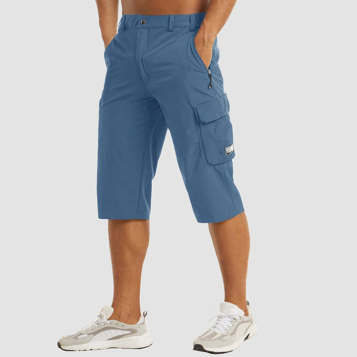 Pantaloncini Cargo Uomo Tessuto Leggero Traspirante Elasticizzato - Vesarelli