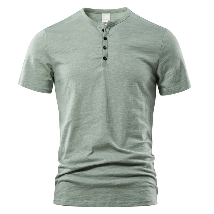 Maglietta Uomo | Scollo Henley & Stile Essenziale