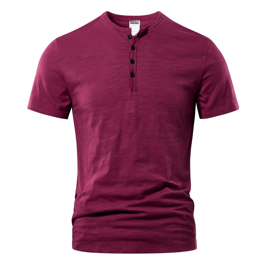 Maglietta Uomo | Scollo Henley & Stile Essenziale