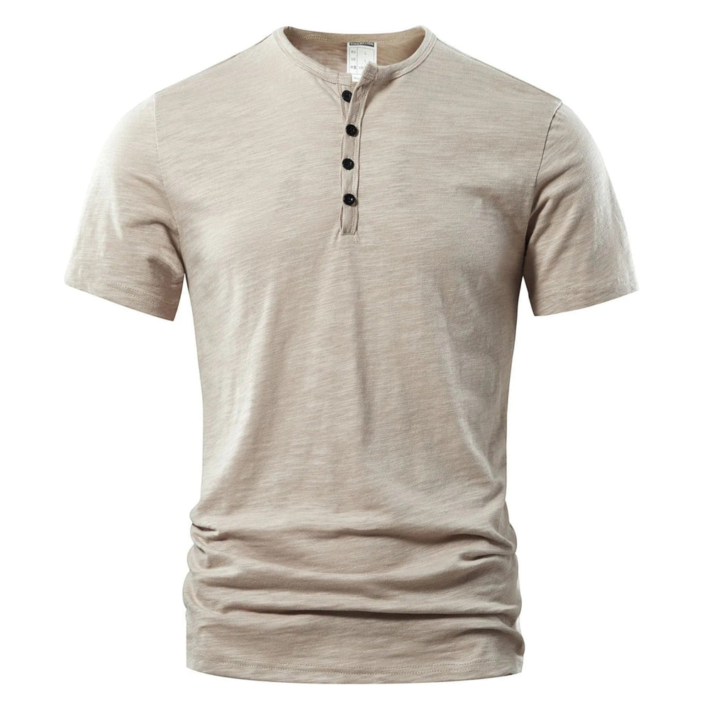 Maglietta Uomo | Scollo Henley & Stile Essenziale