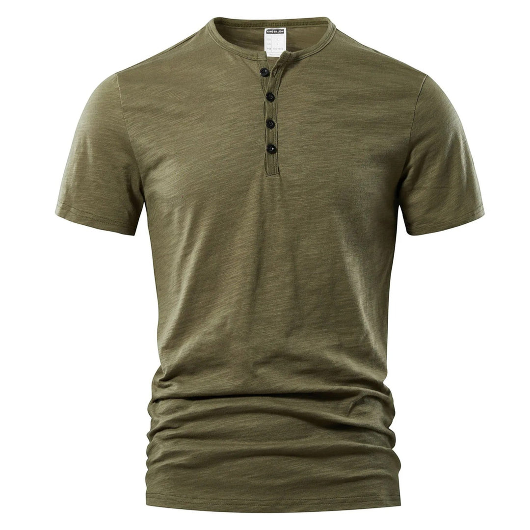 Maglietta Uomo | Scollo Henley & Stile Essenziale