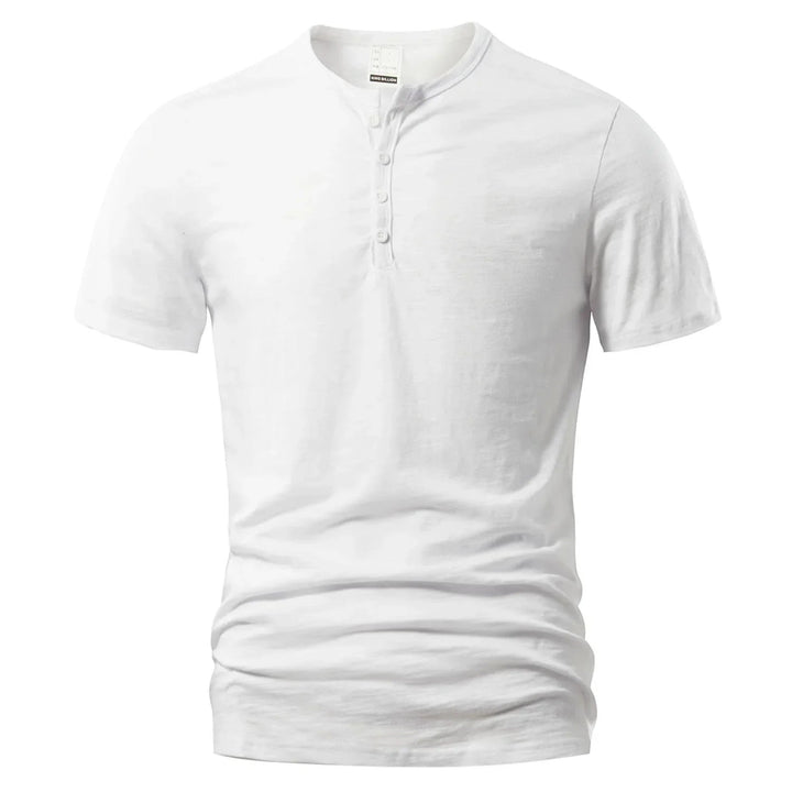 Maglietta Uomo | Scollo Henley & Stile Essenziale
