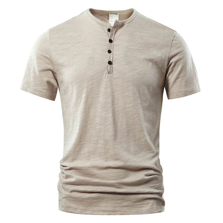 Maglietta Uomo | Scollo Henley & Stile Essenziale
