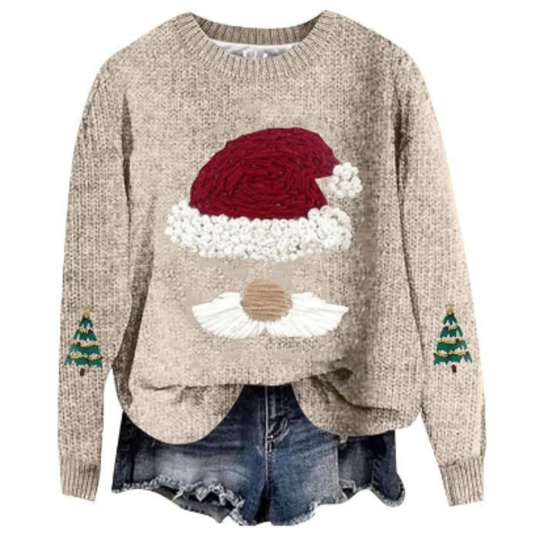 Maglione a maniche lunghe da donna per le feste, in maglia comoda 7