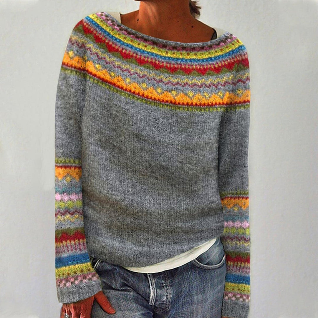 Maglione Donna Vintage in Acrilico Morbido Lavorato a Maglia - Vesarelli