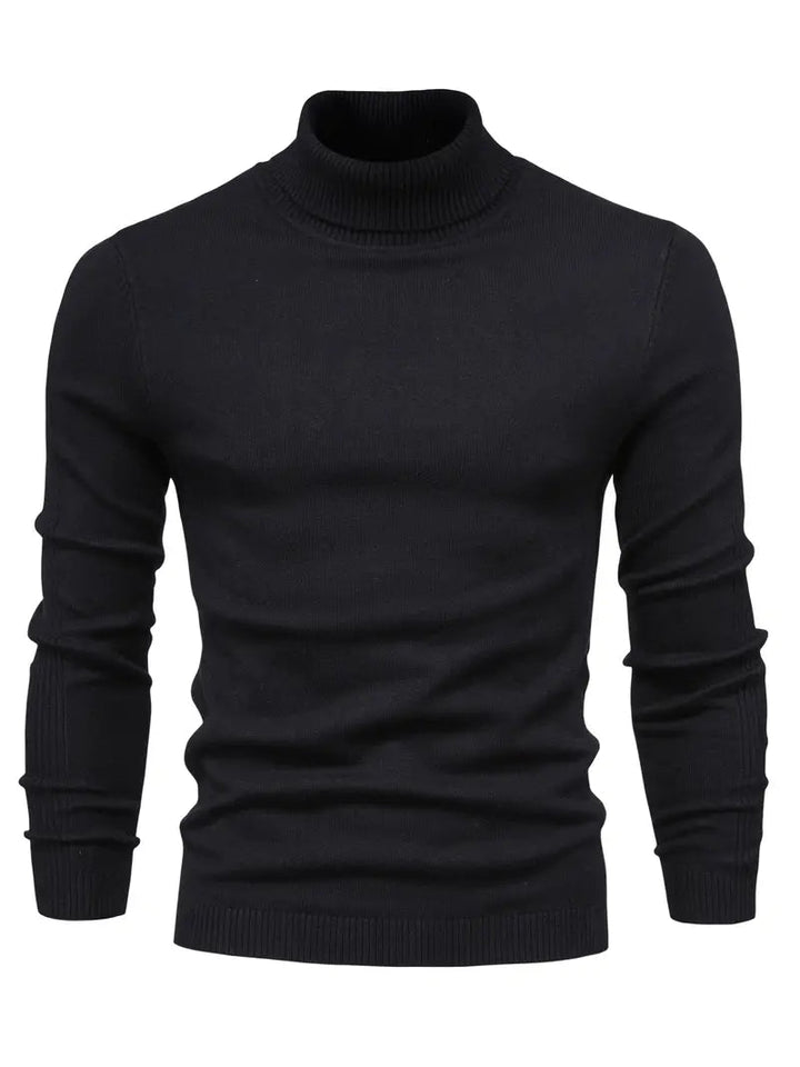 Maglione dolcevita da uomo - Vestibilità slim - Maglia morbida - Manica lunga - Abbigliamento casual elegante 10