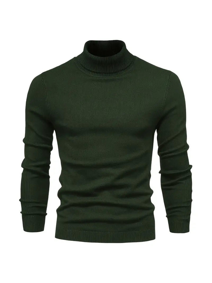 Maglione dolcevita da uomo - Vestibilità slim - Maglia morbida - Manica lunga - Abbigliamento casual elegante 11