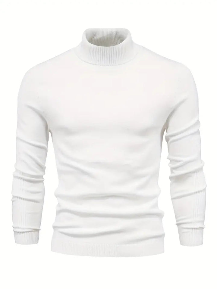 Maglione dolcevita da uomo - Vestibilità slim - Maglia morbida - Manica lunga - Abbigliamento casual elegante 5