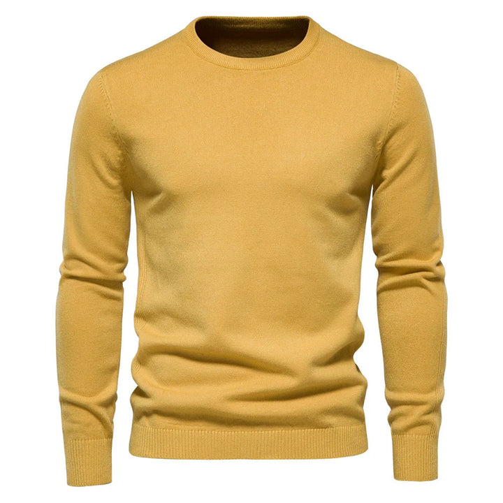 Maglione girocollo da uomo – Vestibilità regolare – Manica lunga – Maglione lavorato a maglia morbido e caldo 3