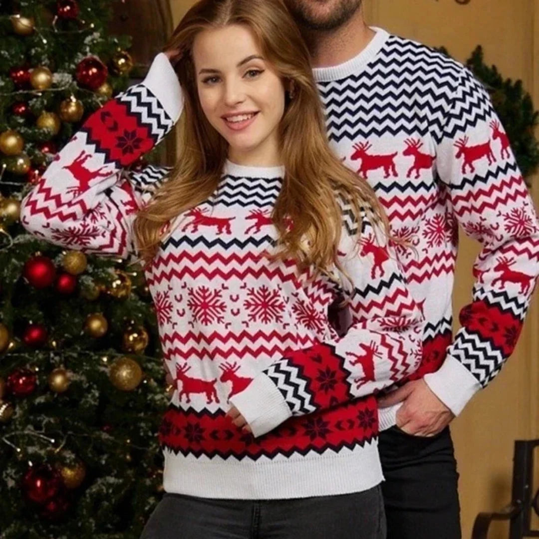 Maglione Uomo Acrilico Design Festivo Vestibilità Accogliente - Vesarelli