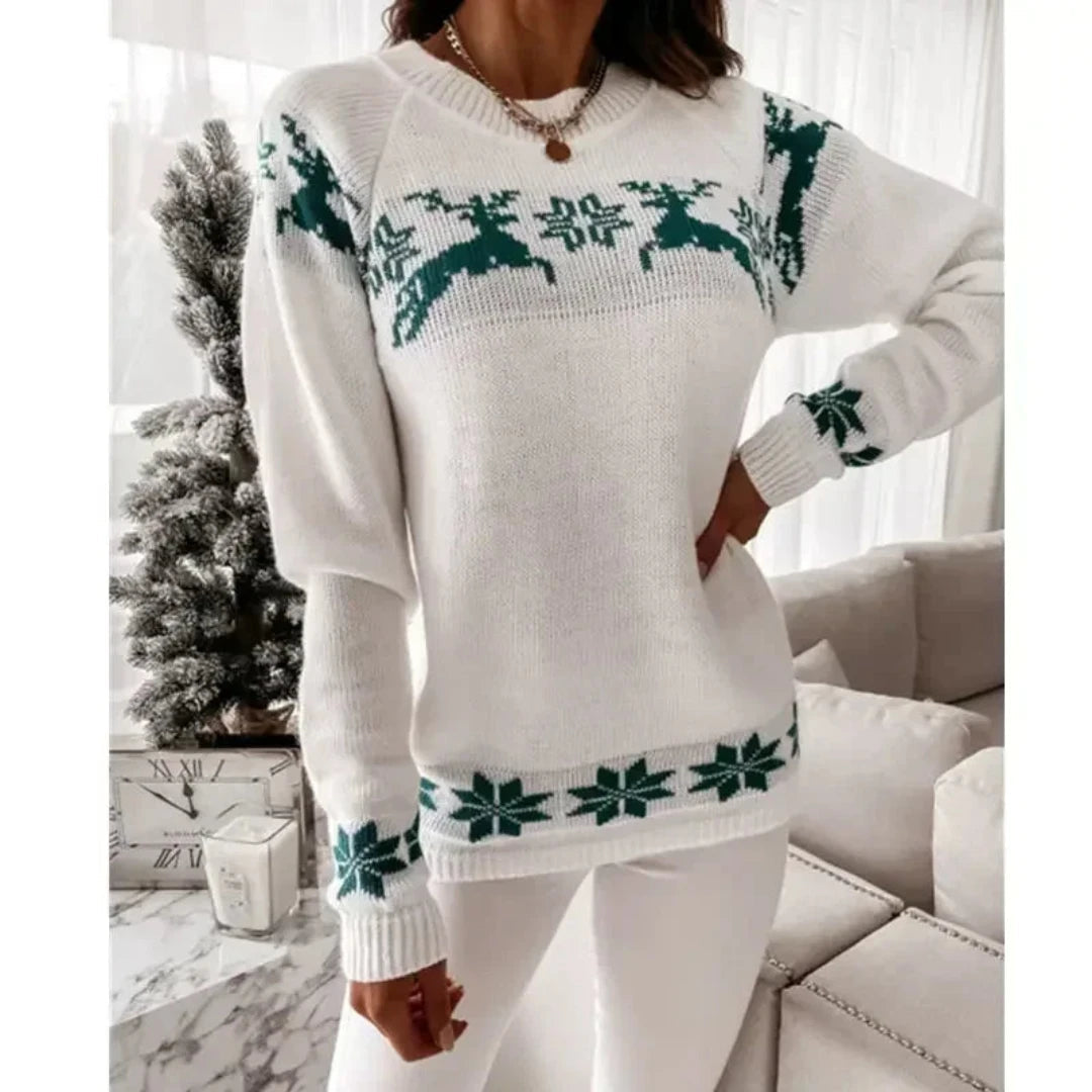 Maglione Donna Caldo in Maglia Morbida Regular Fit - Vesarelli