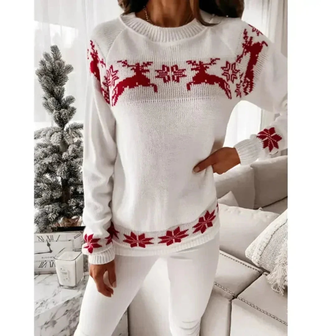 Maglione natalizio caldo da donna 2