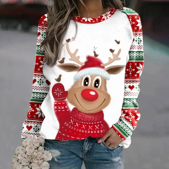 Maglione natalizio caldo e morbido da donna 3