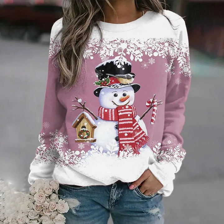 Maglione natalizio da donna, caldo e accogliente 2