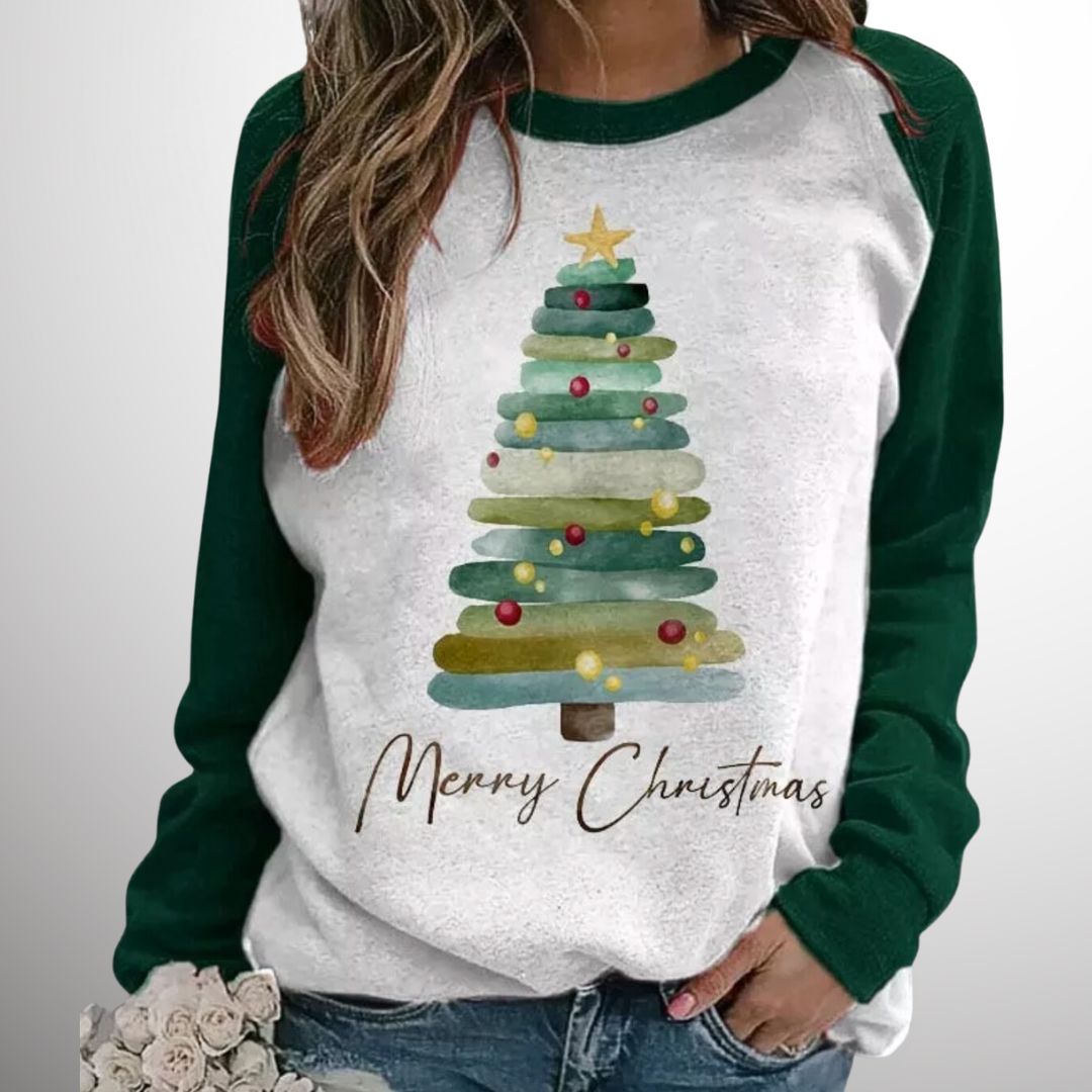 Maglione natalizio da donna in maglia calda 1