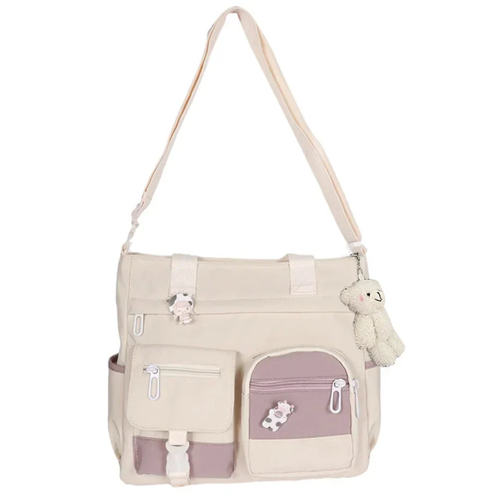 Borsa a Tracolla Donna in Nylon Leggero Compatta - Vesarelli