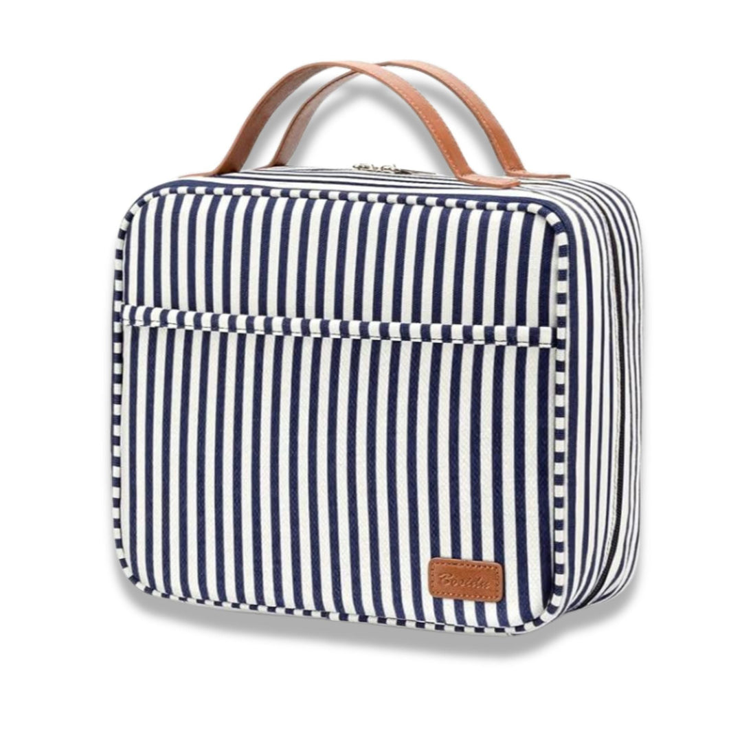Borsa da toilette Unisex a righe da viaggio elegante - Vesarelli