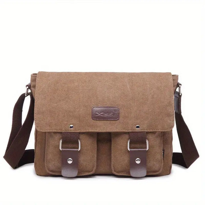 Borsa da viaggio Uomo in Tela Vintage Tracolla Messenger - Vesarelli