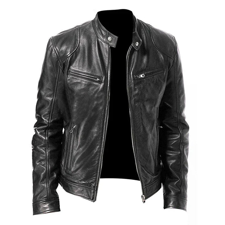 Marco | Giacca in Pelle Casual Uomo Slim Fit 4